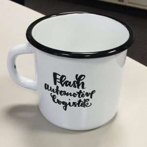 The mug Flash automotive logistik